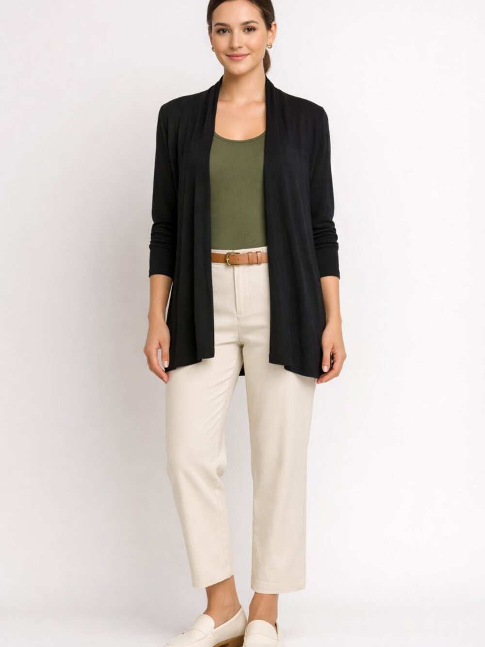 Style & Co Lightweight Long Sleeve Open Front Cardigan  Size XL